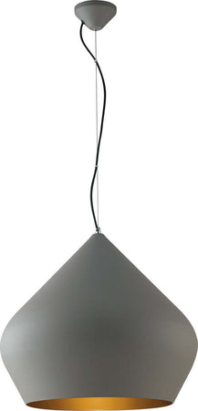 Sospensione Tholos Grigia 1Xe27 52X49Cm Illuminazione/Illuminazione per interni/Lampadari lampade a sospensione e plafoniere/Lampade a sospensione Led Mall Home - Napoli, Commerciovirtuoso.it
