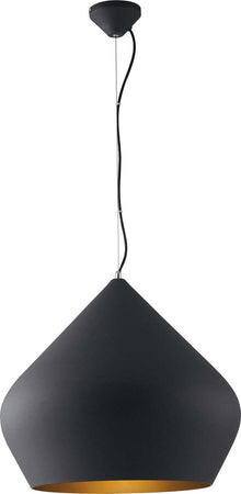 Sospensione Tholos Nera 1Xe27 52X49Cm Illuminazione/Illuminazione per interni/Lampadari lampade a sospensione e plafoniere/Lampade a sospensione Led Mall Home - Napoli, Commerciovirtuoso.it