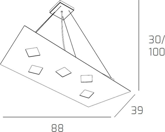 Sospensione-Top-Light-NOTE-1140-S5+2-GX53-LED-biemissione-metallo-lampadario-moderna