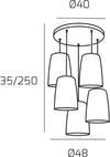 Sospensione-Top-Light-SHADED-1164CR-S5-T-E27-LED-vetro-colorato-lampada-soffitto-moderna