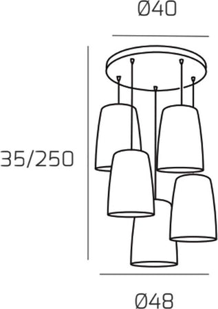Sospensione-Top-Light-SHADED-1164CR-S5-T-E27-LED-vetro-colorato-lampada-soffitto-moderna