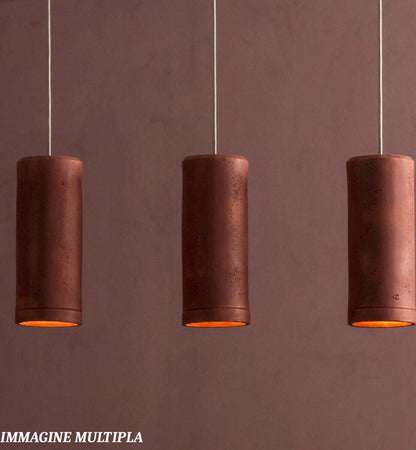 Sospensione-Toscot-CARSO-983S-GU10-LED-terracotta-galestro-pietra-lampadario-monoemissione-interno