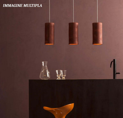 Sospensione-Toscot-CARSO-983S-GU10-LED-terracotta-galestro-pietra-lampadario-monoemissione-interno