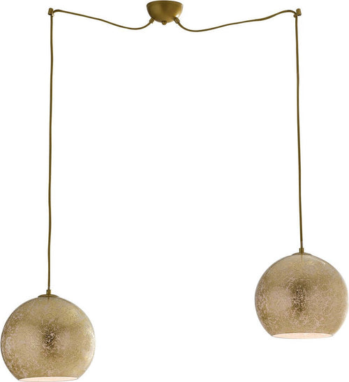 Sospensione Vanity Oro 2Xe27 120Cm Illuminazione/Illuminazione per interni/Lampadari lampade a sospensione e plafoniere/Lampade a sospensione Led Mall Home - Napoli, Commerciovirtuoso.it