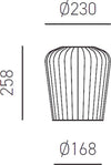 Sospensione-vetro-ambra-trasparente-Gea-Luce-NUMA-BT6-OT-E27-LED-lampada-soffitto-decentramento-classica