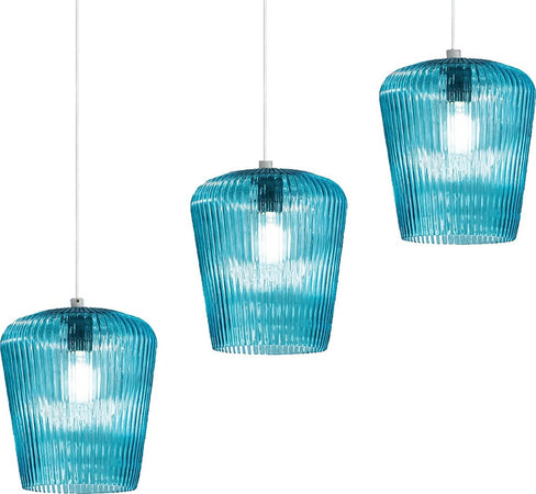 Sospensione-vetro-blu-Gea-Luce-NUMA-BR3-E27-LED-lampada-soffitto-decentramento-classica