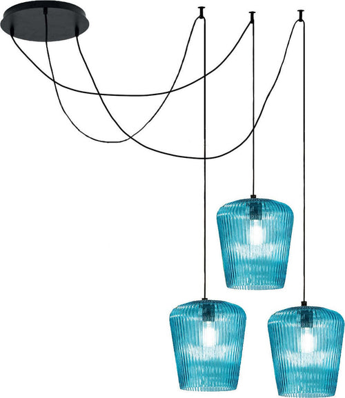 Sospensione-vetro-blu-Gea-Luce-NUMA-BT3-BL-E27-LED-lampada-soffitto-decentramento-moderna