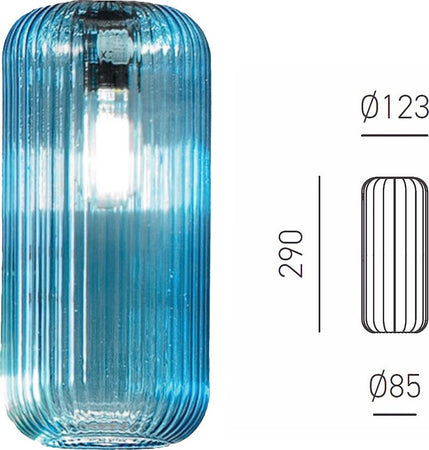 Sospensione-vetro-colorato-Gea-Luce-RAIKA-BR3-E27-LED-lampada-soffitto-decentramento-moderna