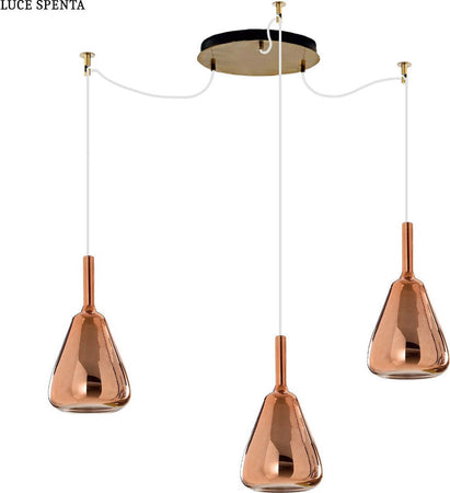 Sospensione-vetro-rame-specchiato-Gea-Luce-OFELIA-S11-E27-LED-lampada-soffitto-ragnatela-multiluce