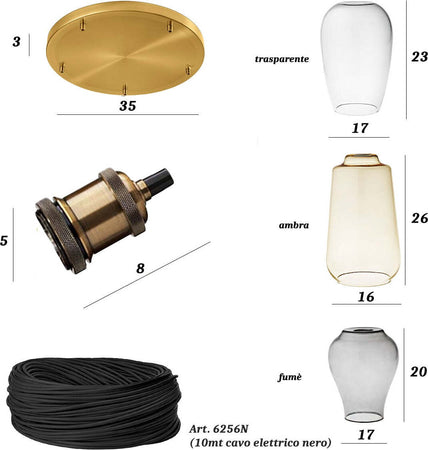 Sospensione-vetro-soffiato-Perenz-TRIX-S5-E27-LED-lampada-soffitto-ragnatela-multiluce-classica