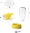 Sospensione-vetro-soffiato-trasparente-Perenz-TRIX-S3-E27-LED-lampada-soffitto-moderna-camerette-giallo