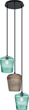 Sospensione-vetro-verde-ambra-Gea-Luce-NUMA-BT3-E27-LED-lampada-soffitto-decentramento-moderna
