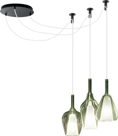 Sospensione-vetro-verde-trasparente-Gea-Luce-OFELIA-S-E27-LED-lampada-soffitto-multiluce