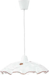 Sospensione Victoria Bianco 1Xe27 42X30Cm Illuminazione/Illuminazione per interni/Lampadari lampade a sospensione e plafoniere/Lampade a sospensione Led Mall Home - Napoli, Commerciovirtuoso.it
