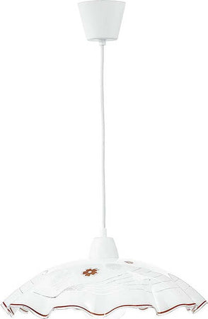 Sospensione Victoria Bianco 1Xe27 42X30Cm Illuminazione/Illuminazione per interni/Lampadari lampade a sospensione e plafoniere/Lampade a sospensione Led Mall Home - Napoli, Commerciovirtuoso.it