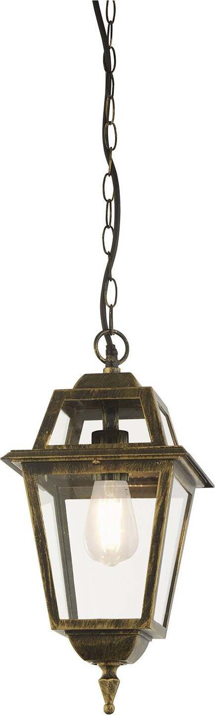 Sospensione-Vintage---Decò-Nuova-Orleans-Alluminio-Nero-E-Oro-1-Luce-E27