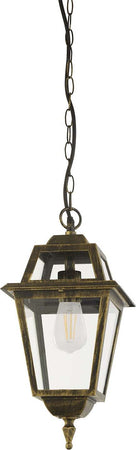 Sospensione-Vintage---Decò-Nuova-Orleans-Alluminio-Nero-E-Oro-1-Luce-E27