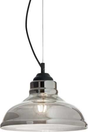 Sospensione-Vintage-Decò-Bistro'-Metallo-Fumè-1-Luce-E27-D28