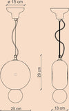 Sospensione-Vintage-Decò-Bumbum-1-Elemento-Ceramica-Gialla-1-Luce-E27