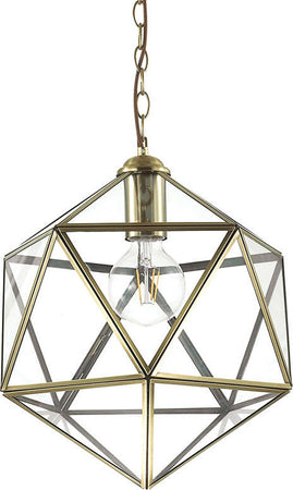 Sospensione-Vintage-Decò-Deca-Metallo-Ottone-Brunito-1-Luce-E27-Big