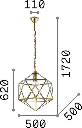 Sospensione-Vintage-Decò-Deca-Metallo-Ottone-Brunito-1-Luce-E27-Big