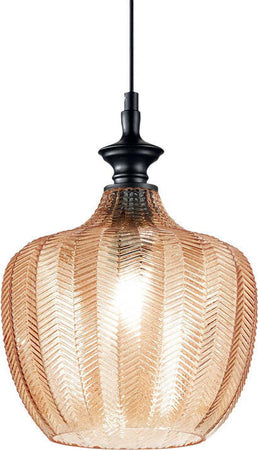 Sospensione-Vintage-Decò-Lord-Metallo-Ambra-1-Luce-E27