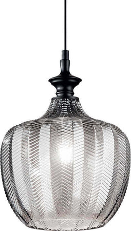 Sospensione-Vintage-Decò-Lord-Metallo-Fumè-1-Luce-E27