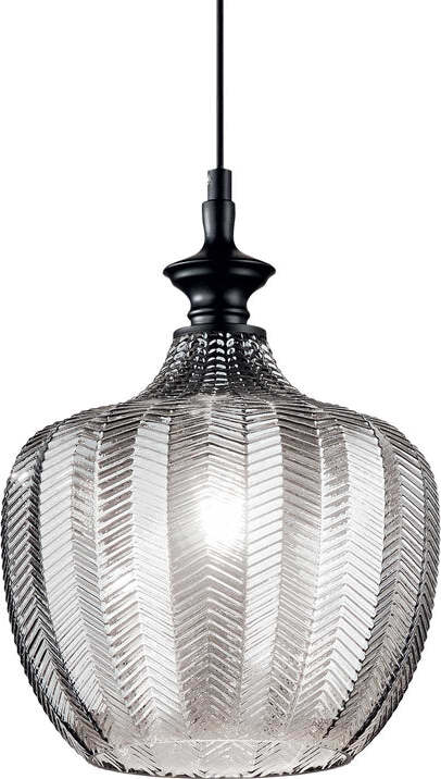 Sospensione-Vintage-Decò-Lord-Metallo-Fumè-1-Luce-E27