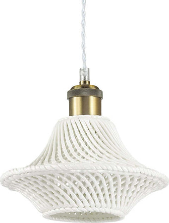 Sospensione-Vintage-Decò-Lugano-Metallo-Bianco-1-Luce-E27-D21Cm