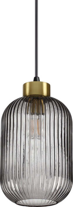 Sospensione-Vintage-Decò-Mint-1-Metallo-Fumè-1-Luce-E27