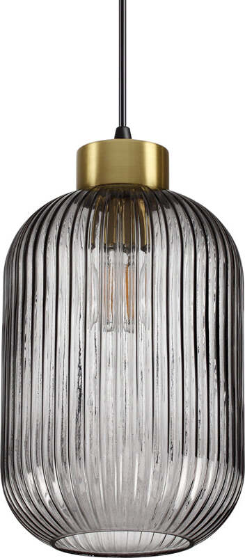 Sospensione-Vintage-Decò-Mint-3-Metallo-Fumè-1-Luce-E27