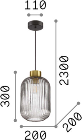 Sospensione-Vintage-Decò-Mint-3-Metallo-Verde-1-Luce-E27