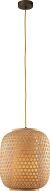 Sospensione Zen Bambu' Naturale 1Xe27 30X37Cm Illuminazione/Illuminazione per interni/Lampadari lampade a sospensione e plafoniere/Lampade a sospensione Led Mall Home - Napoli, Commerciovirtuoso.it