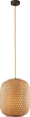 Sospensione Zen Bambu' Naturale 1Xe27 30X37Cm Illuminazione/Illuminazione per interni/Lampadari lampade a sospensione e plafoniere/Lampade a sospensione Led Mall Home - Napoli, Commerciovirtuoso.it
