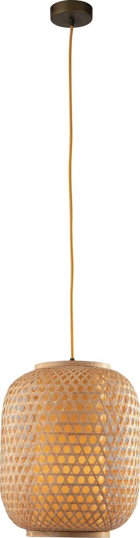 Sospensione Zen Bambu' Naturale 1Xe27 30X37Cm Illuminazione/Illuminazione per interni/Lampadari lampade a sospensione e plafoniere/Lampade a sospensione Led Mall Home - Napoli, Commerciovirtuoso.it