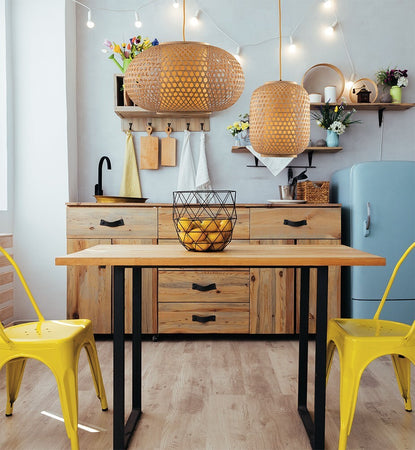 Sospensione Zen Bambu' Naturale 1Xe27 30X37Cm Illuminazione/Illuminazione per interni/Lampadari lampade a sospensione e plafoniere/Lampade a sospensione Led Mall Home - Napoli, Commerciovirtuoso.it