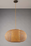Sospensione Zen Bambu' Naturale 1Xe27 60X35Cm Illuminazione/Illuminazione per interni/Lampadari lampade a sospensione e plafoniere/Lampade a sospensione Led Mall Home - Napoli, Commerciovirtuoso.it