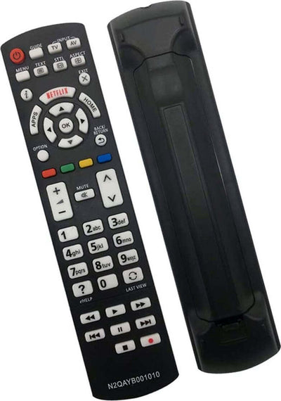 Sostitutivo Panasonic N2QAYB001010 telecomando per Panasonic LCD LED Viera Plasma TV,Compatibile con telecomando per Panasonic TV