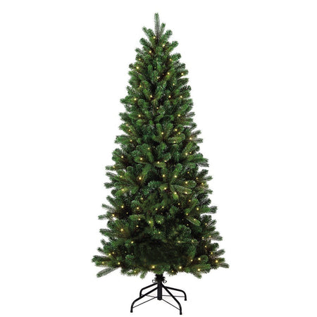 Albero di natale "Aspen Slim" con luci a LED in PVC di Altissima qualità