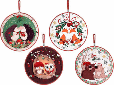 Sottopentola In Ceramica Con Disegni In Rilievo Base In Sughero Da Appendere Casa e cucina/Pentole padelle e pirofile/Accessori/Sottopentola Sogno Shop - Assisi, Commerciovirtuoso.it