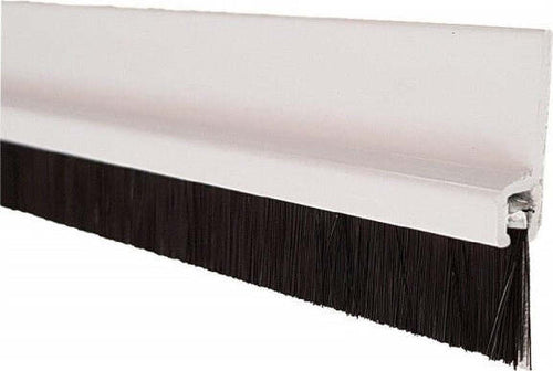 Sottoporta-Pvc-Con-Spazzola-90cm-Bianco-Adesiva-Paraspifferi-Freddo-Porte-Finestre