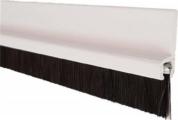 Sottoporta-Pvc-Con-Spazzola-90cm-Bianco-Adesiva-Paraspifferi-Freddo-Porte-Finestre