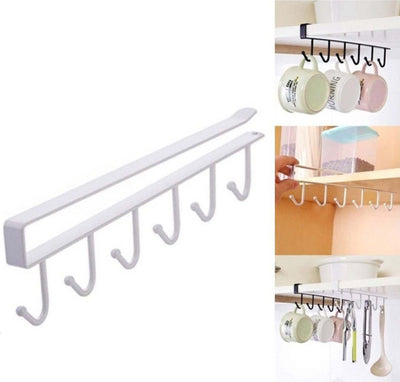 Sottoripiano Sotto Ripiano Con 6 Ganci Appendi Mestolo Attrezzi Per Cucina 26x7 Casa, arredamento e bricolage > Cucina > Utensili Cucina Trade Shop italia - Napoli, Commerciovirtuoso.it