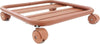 Sottovaso a carrello quadrato con ruote bidirezionali e freni in acciaio 38 cm Giardino e giardinaggio/Attrezzi da giardino e attrezzature per l'irrigazione/Vasi e accessori per piante/Accessori/Sottovasi Decor Space - Altamura, Commerciovirtuoso.it