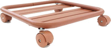 Sottovaso a carrello quadrato con ruote bidirezionali e freni in acciaio 38 cm Giardino e giardinaggio/Attrezzi da giardino e attrezzature per l'irrigazione/Vasi e accessori per piante/Accessori/Sottovasi Decor Space - Altamura, Commerciovirtuoso.it