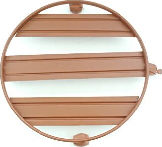 Sottovaso a Carrello Tondo Con Ruote Bidirezionali E Freni in Acciaio Giardino e giardinaggio/Attrezzi da giardino e attrezzature per l'irrigazione/Vasi e accessori per piante/Accessori/Sottovasi Decor Space - Altamura, Commerciovirtuoso.it