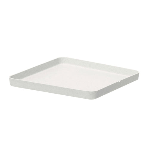 Sottovaso Matter Quadrato in plastica 100% riciclata da esterno per fiori e piante