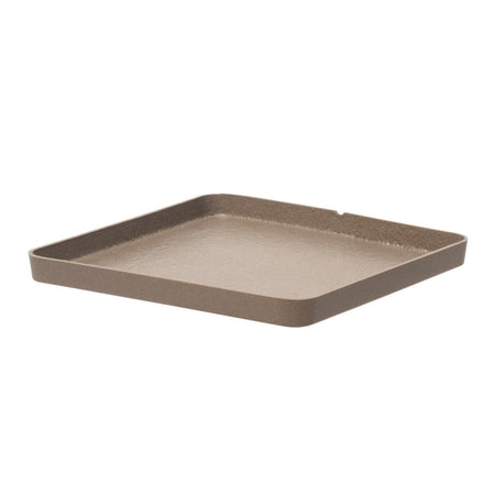 Sottovaso "Matter Quadrato" in plastica 100% riciclata da esterno per fiori e piante