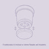 Vaso da appendere con gancio e riserva d'acqua per balcone Elements Air per fiori e piante