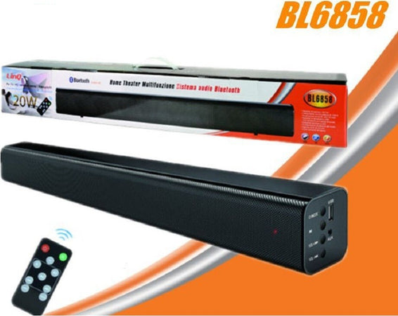 Sound Bar Bl6858 Sistema Audio Bluetooth Home Theater Multifunzione 20w Telecomando Elettronica/Home Audio e Hi-Fi/Altoparlanti/Soundbar Trade Shop italia - Napoli, Commerciovirtuoso.it